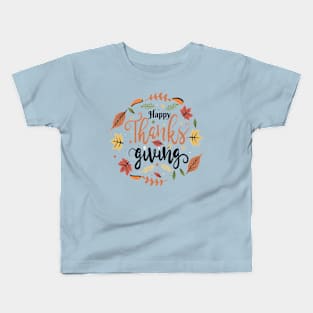 Happy Thanksgiving Kids T-Shirt